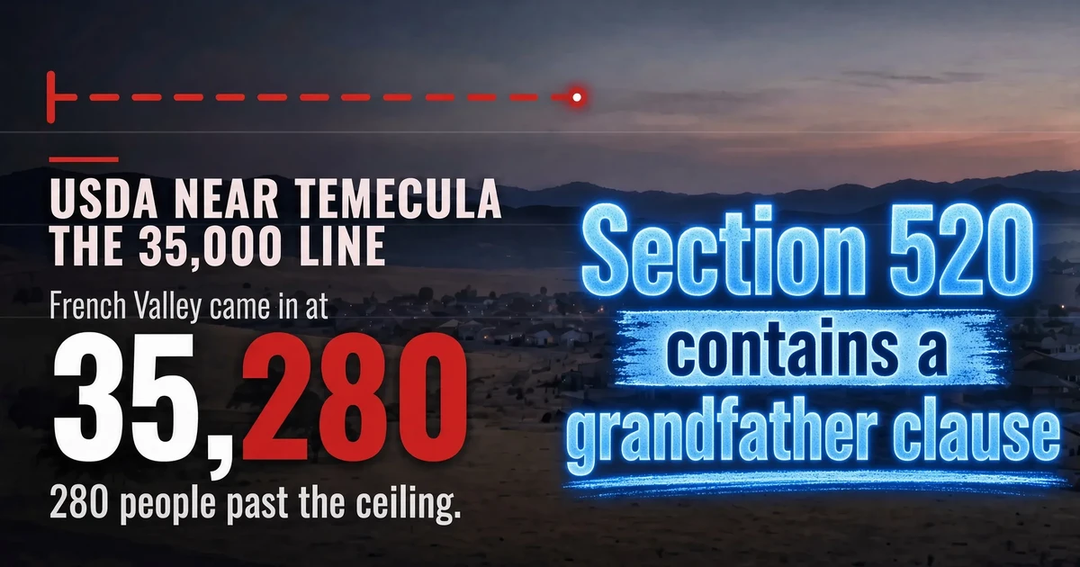 USDA Loan Eligibility Near Temecula: Which Addresses Qualify (2026)
